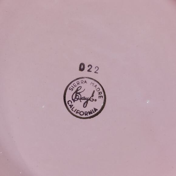 Vintage Powder or Trinket Box, Pink Ceramic Round, Flowers & Rhinestones - Picture 4 of 7